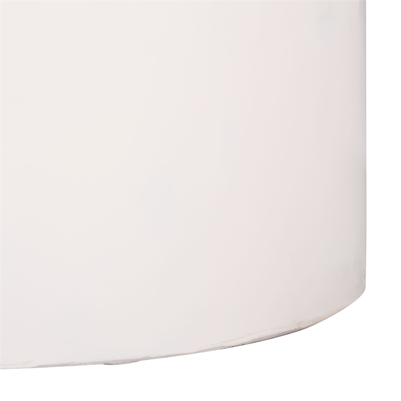 Safavieh Rhianna Concrete Coffee and Iron Table in White