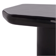 Safavieh Rhianna Concrete Coffee and Iron Table in Black