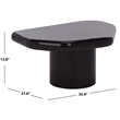 Safavieh Rhianna Concrete Coffee and Iron Table in Black