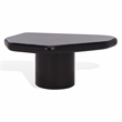 Safavieh Rhianna Concrete Coffee and Iron Table in Black