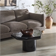 Safavieh Rhianna Concrete Coffee and Iron Table in Black