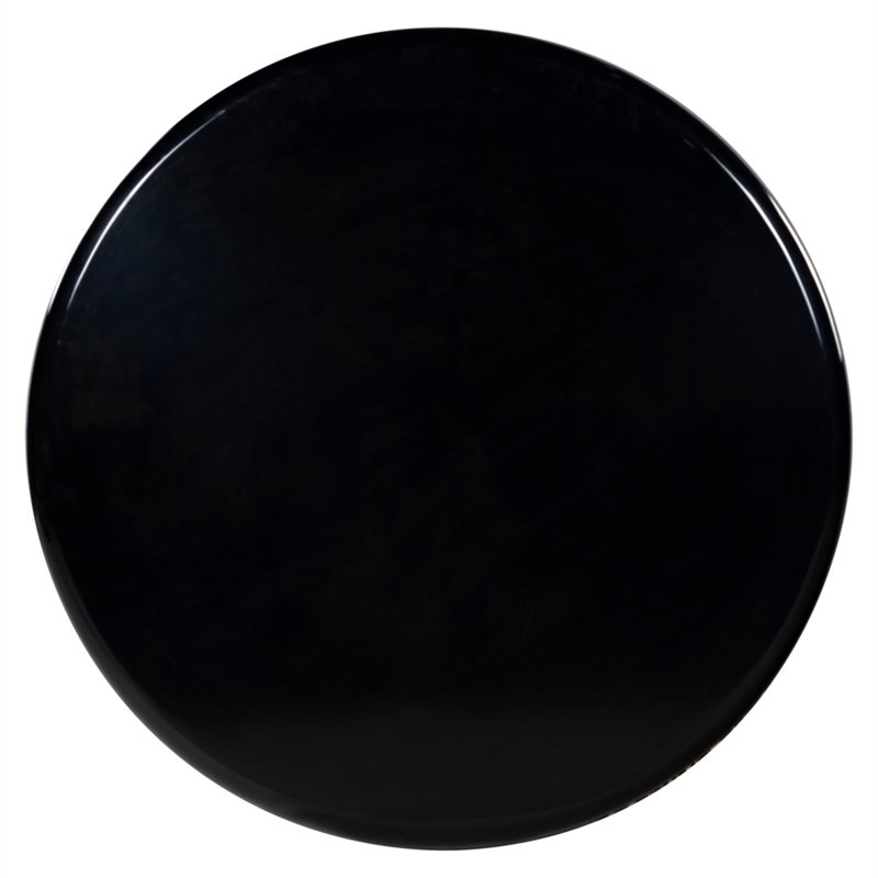 Safavieh Lollita Round Concrete Coffee Table in Black