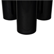 Safavieh Lollita Round Concrete Coffee Table in Black