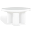 Safavieh Lollita Round Concrete Coffee Table in White
