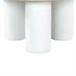 Safavieh Lollita Round Concrete Coffee Table in White