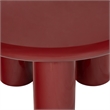 Safavieh Lollita Round Concrete Coffee Table in Red