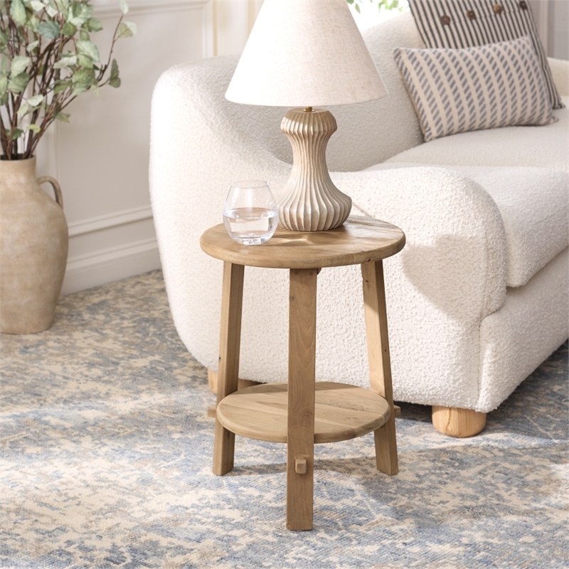 Safavieh Springs Wood Accent Table in Natural