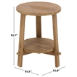 Safavieh Springs Wood Accent Table in Natural