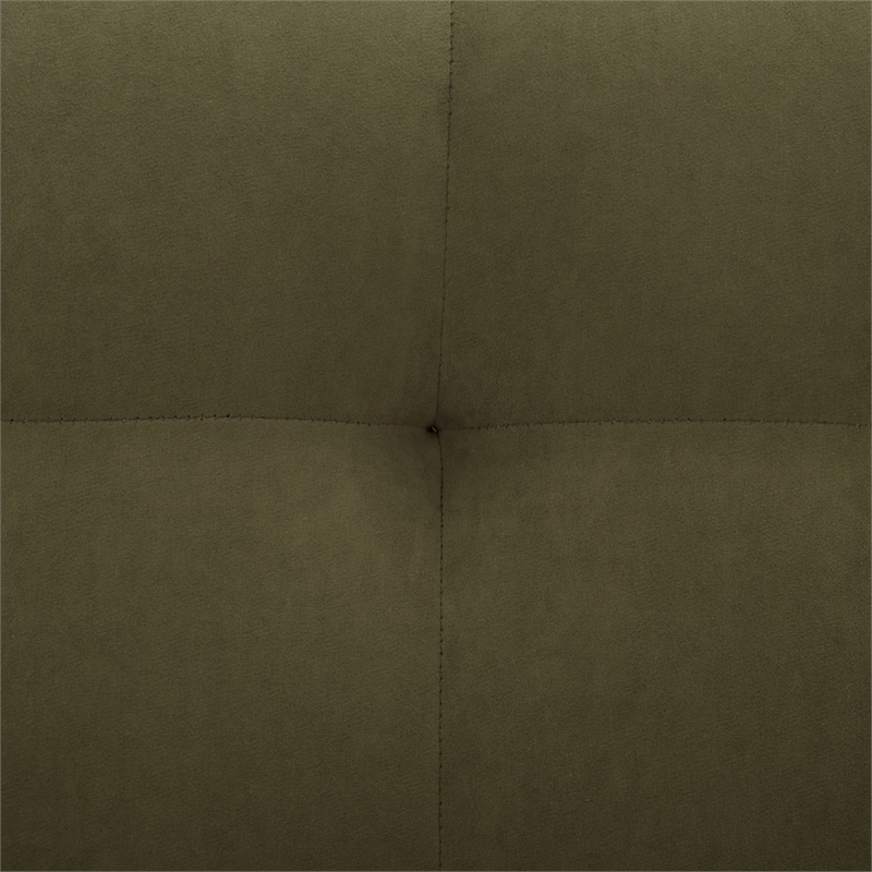 Safavieh Thane Velvet Wood Accent Chair in Green