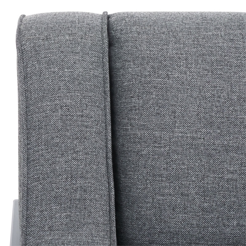 Safavieh Somerled Wood and Metal Accent Chair in Gray / Black