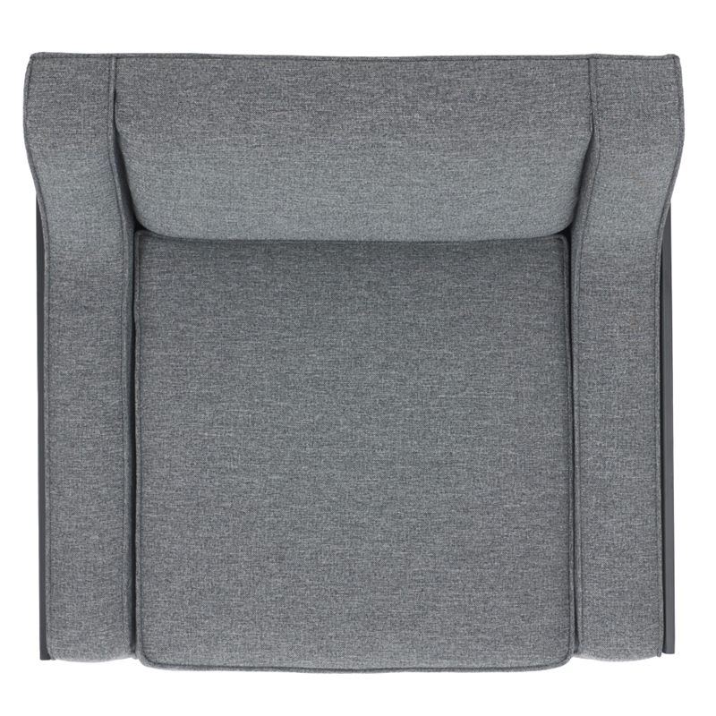 Safavieh Somerled Wood and Metal Accent Chair in Gray / Black
