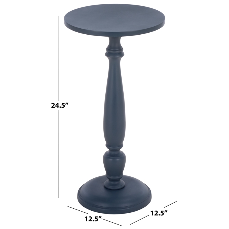 Safavieh Rue Wood Accent Table in Navy