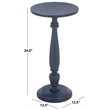 Safavieh Rue Wood Accent Table in Navy