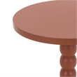 Safavieh Fern Wood Accent Table in Orange