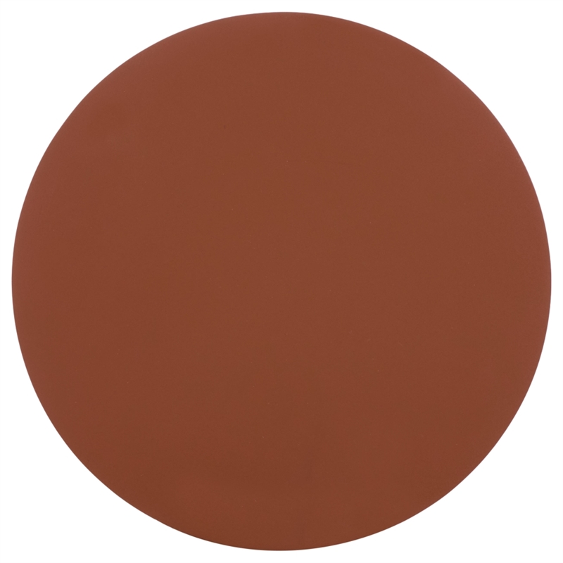 Safavieh Fern Wood Accent Table in Orange