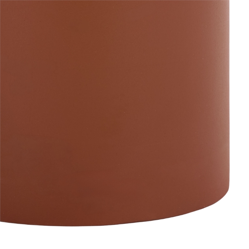 Safavieh Fern Wood Accent Table in Orange
