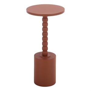 Safavieh Fern Wood Accent Table in Orange