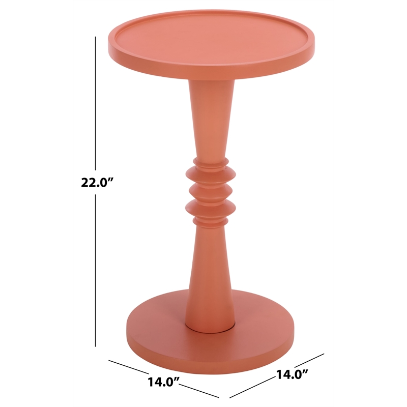 Safavieh Omid Wood Accent Table in Pink