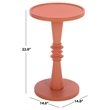 Safavieh Omid Wood Accent Table in Pink