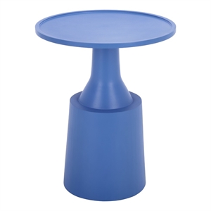 Safavieh Selk Wood and Metal Accent Table in Blue