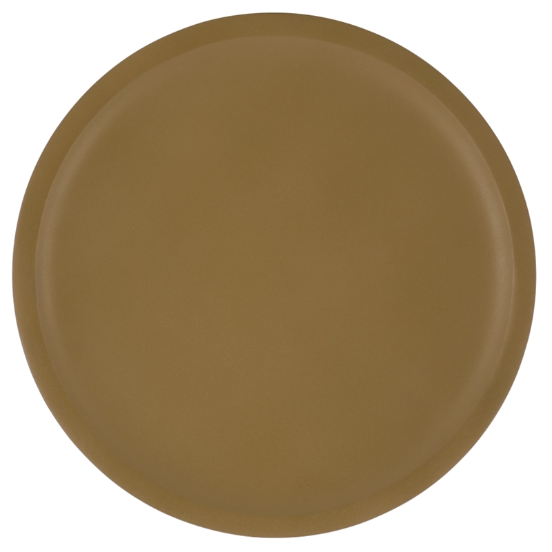 Safavieh Banks Wood and Steel Accent Table in Mustard / Silver