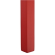 Safavieh Litith Square Wave Wood  Accent Table in Red