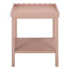 Safavieh Starlyn Wood Accent Table in Pink
