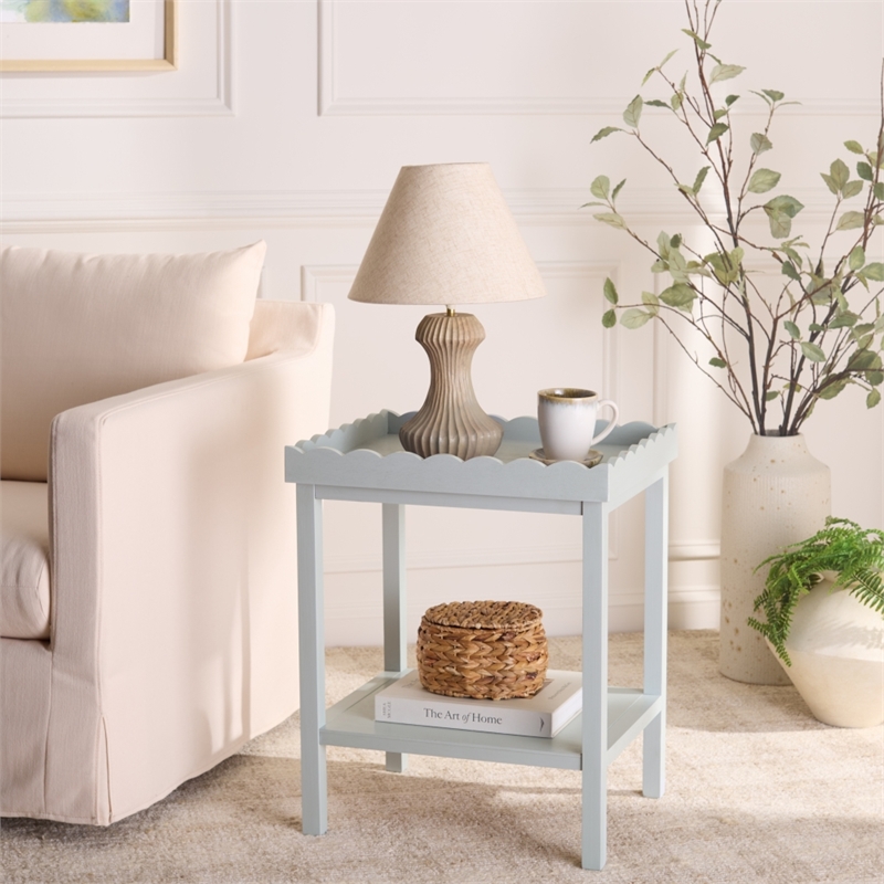 Safavieh Starlyn Wood Accent Table in Gray