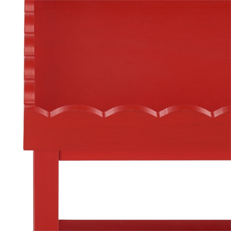 Safavieh Starlyn Wood Accent Table in Red