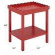 Safavieh Starlyn Wood Accent Table in Red
