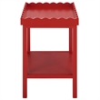 Safavieh Starlyn Wood Accent Table in Red
