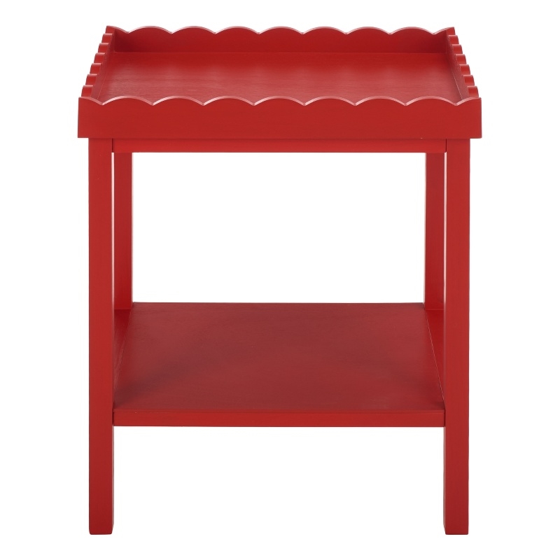 Safavieh Starlyn Wood Accent Table in Red