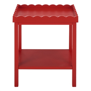 Safavieh Starlyn Wood Accent Table in Red