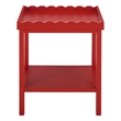 Safavieh Starlyn Wood Accent Table in Red