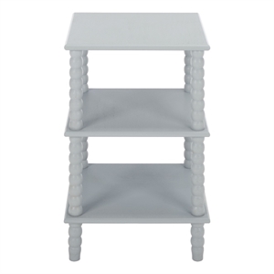 Safavieh Dilyn 3 Shelf Wood Accent Table in Gray