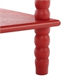 Safavieh Dilyn 3 Shelf Wood Accent Table in Red