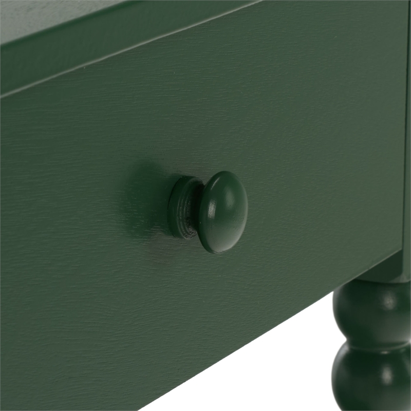 Safavieh Orbis One Wood Drawer Accent Table in Green