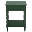 Safavieh Orbis One Wood Drawer Accent Table in Green
