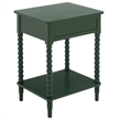Safavieh Orbis One Wood Drawer Accent Table in Green
