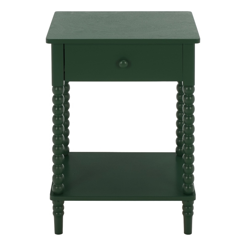 Safavieh Orbis One Wood Drawer Accent Table in Green