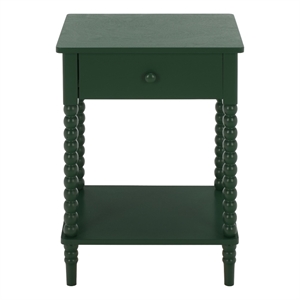 Safavieh Orbis One Wood Drawer Accent Table in Green