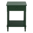 Safavieh Orbis One Wood Drawer Accent Table in Green
