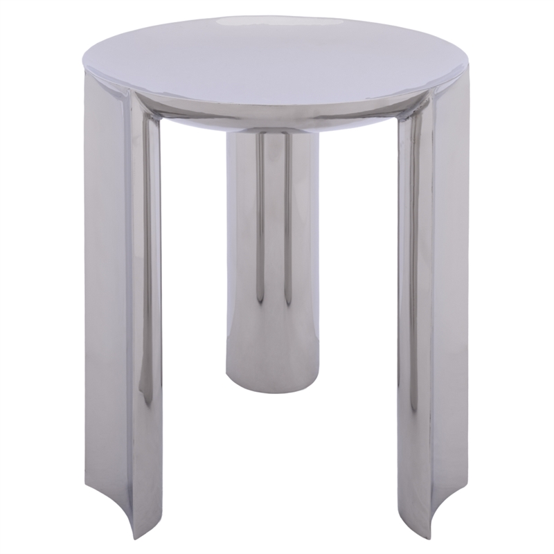 Safavieh Mander Metal Accent Table in Silver