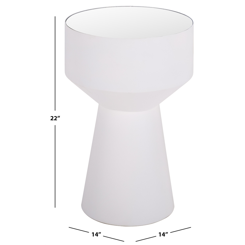 Safavieh Nolita Iron Accent Table in White