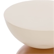 Safavieh Preston Iron Accent Table in Mustard / Ivory