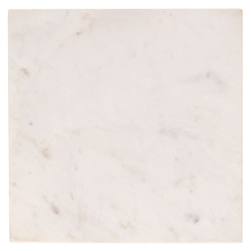 Safavieh Nadezhda Marble and Iron Accent Table in White/ Black