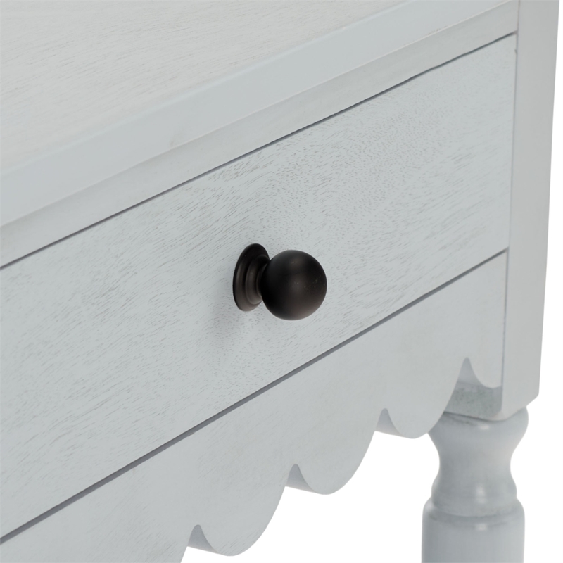 Safavieh Haven 1 Wood Top Drawer Accent Table in Gray