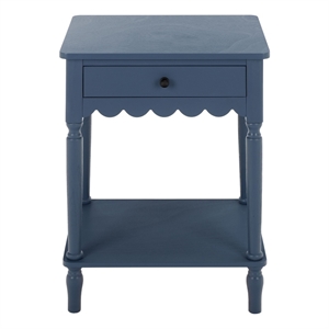 Safavieh Haven 1 Wood Top Drawer Accent Table in Blue