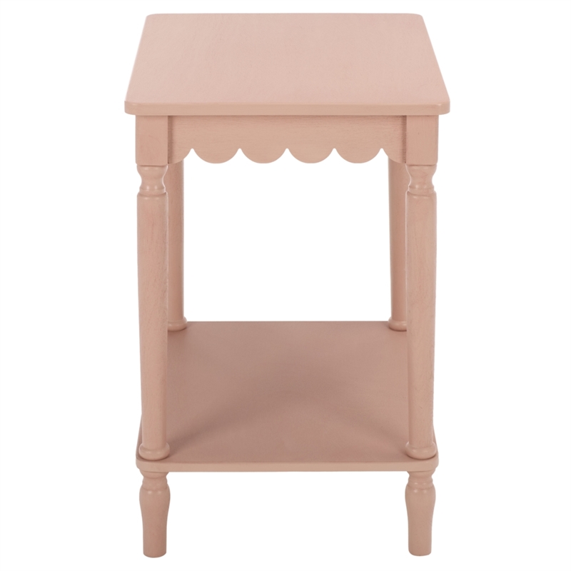 Safavieh Haven Wood Accent Table in Pink