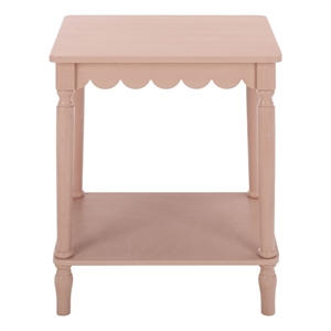 Safavieh Haven Wood Accent Table in Pink